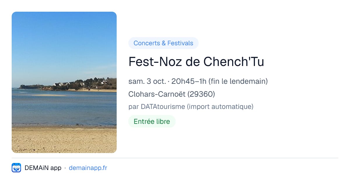 Fest-Noz de Chench'Tu — Clohars-Carnoët