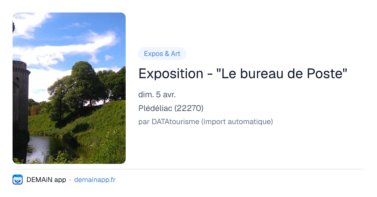 Exposition - "Le bureau de Poste" — Plédéliac
