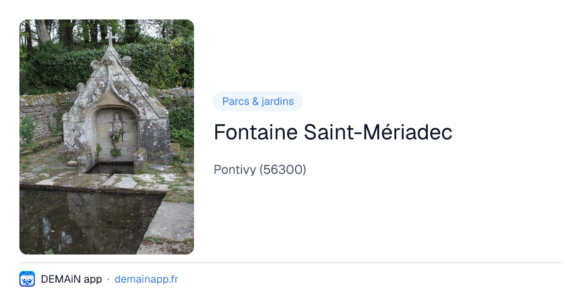 Fontaine Saint-Mériadec — Pontivy