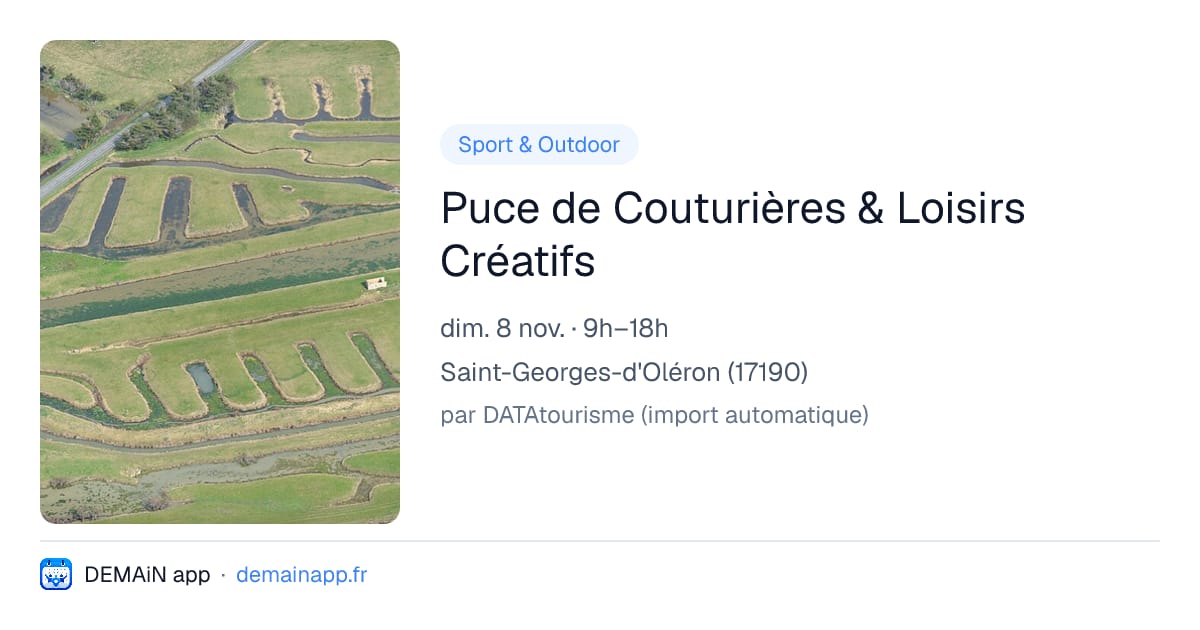 Puce de Couturières & Loisirs Créatifs — Saint-Georges-d'Oléron