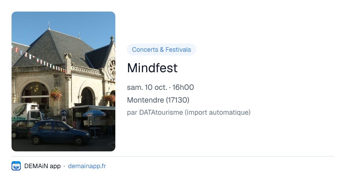 Mindfest — Montendre