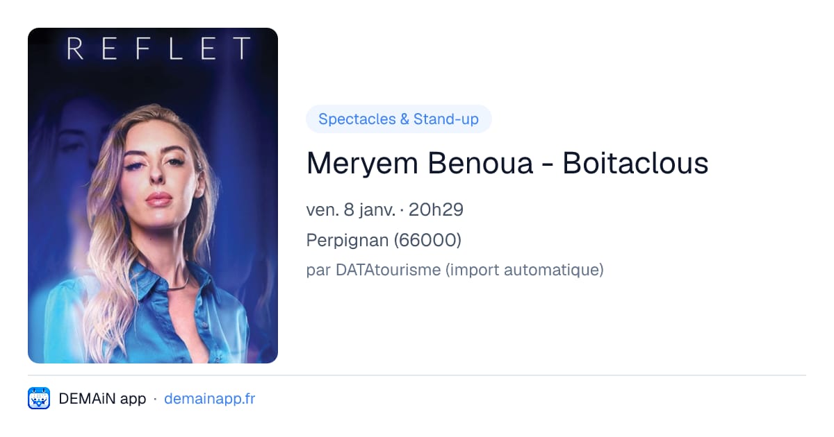 Meryem Benoua - Boitaclous — Perpignan