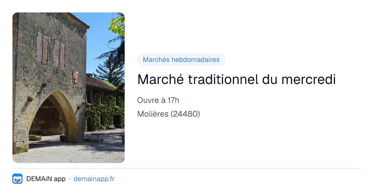 Marché traditionnel du mercredi — Molières