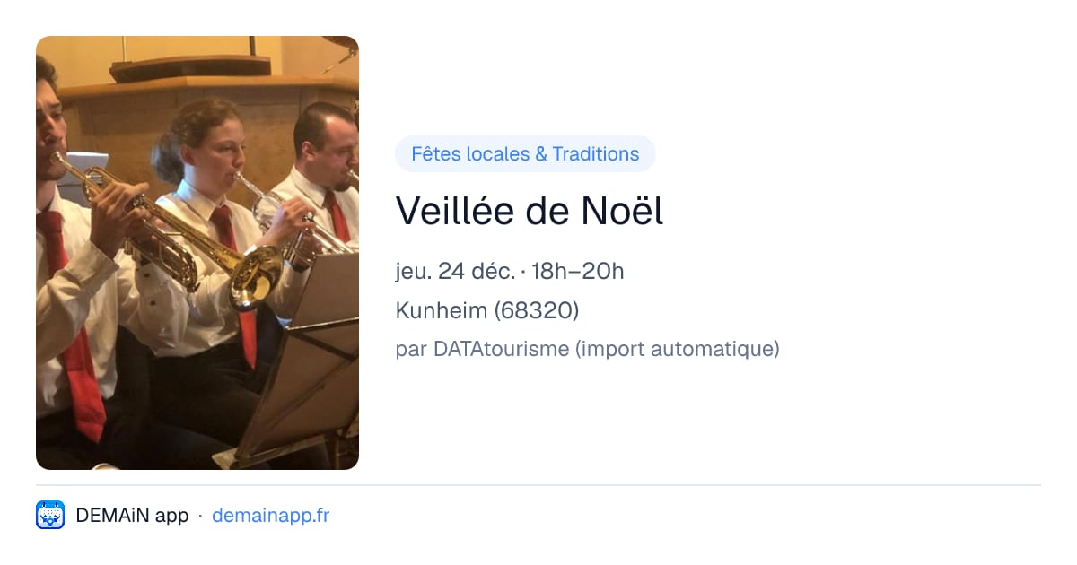 Veillée de Noël — Kunheim
