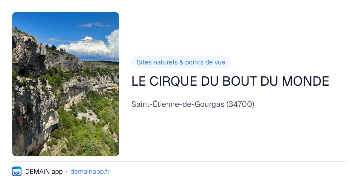 LE CIRQUE DU BOUT DU MONDE — Saint-Étienne-de-Gourgas