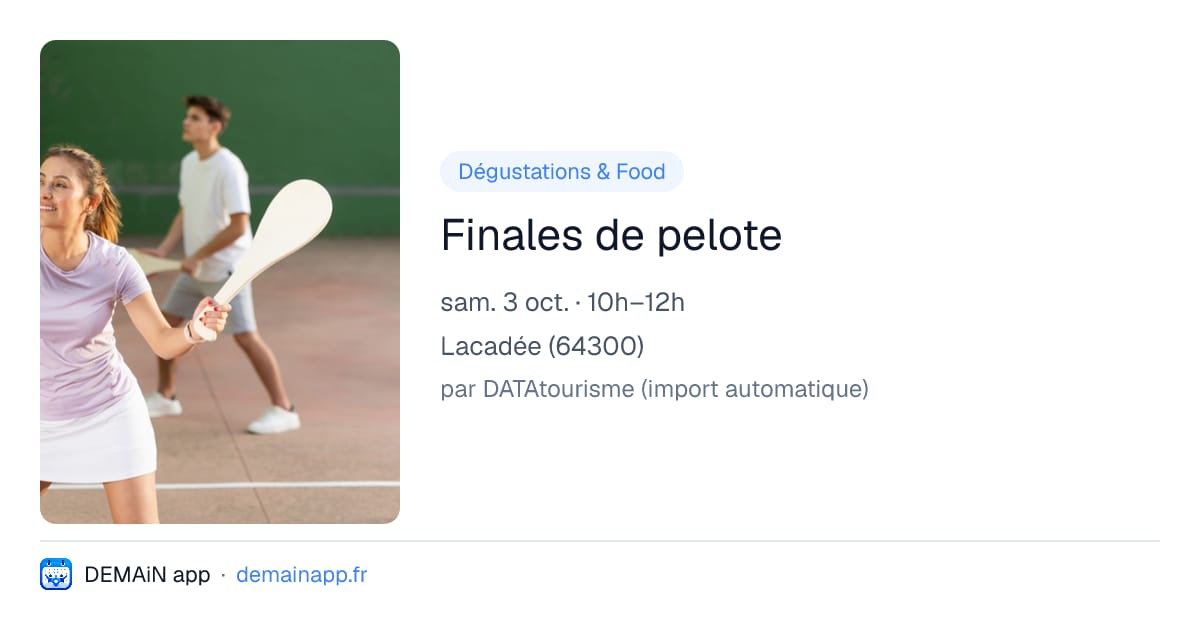 Finales de pelote — Lacadée