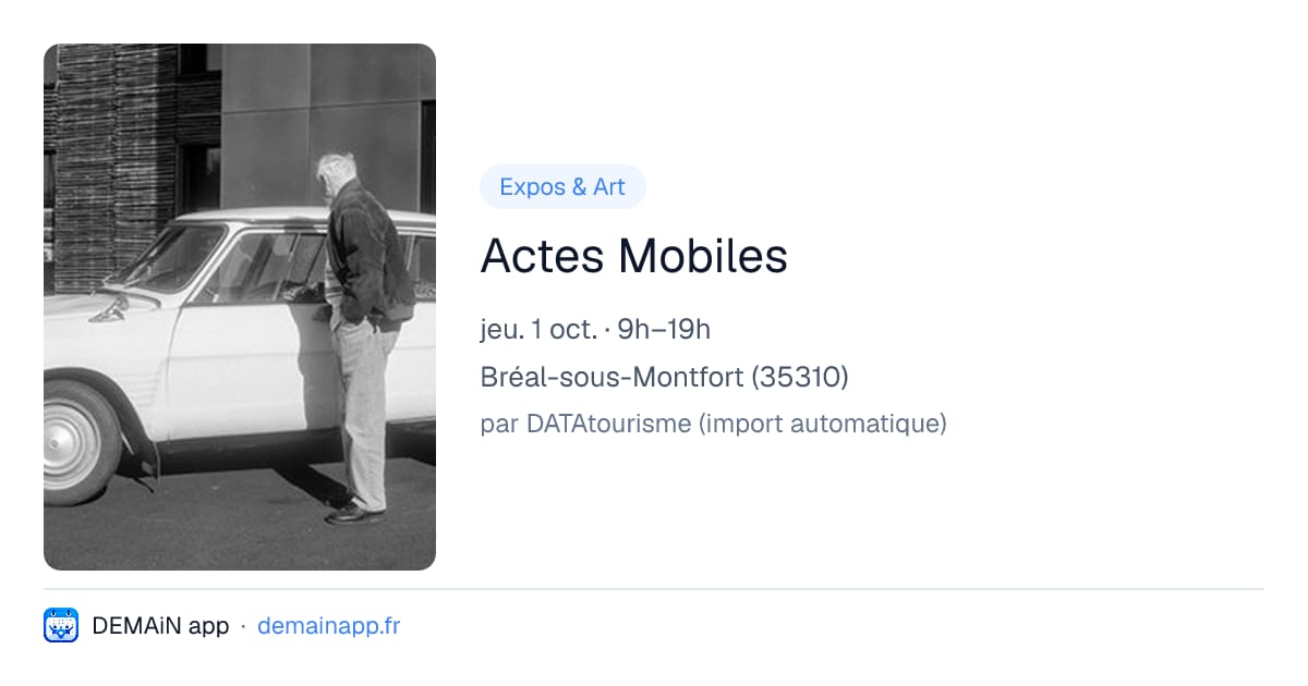 Actes Mobiles — Bréal-sous-Montfort