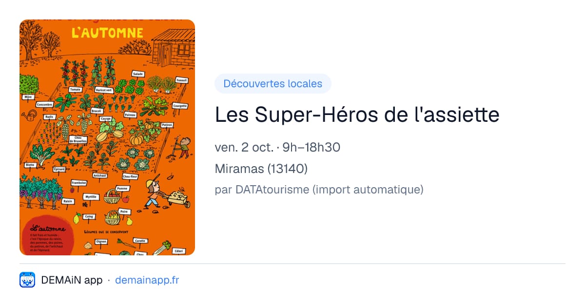 Les Super-Héros de l'assiette — Miramas
