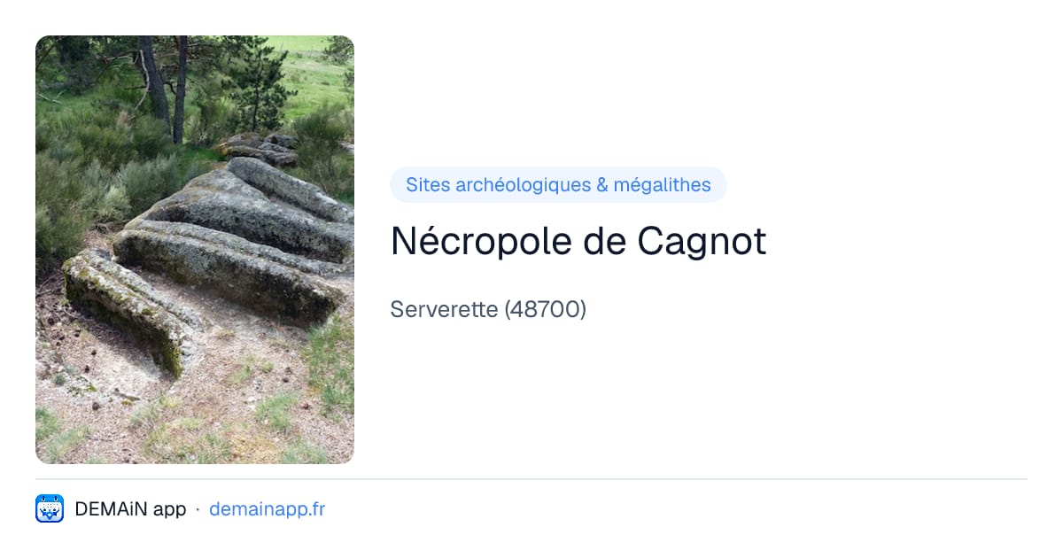 Nécropole de Cagnot — Serverette