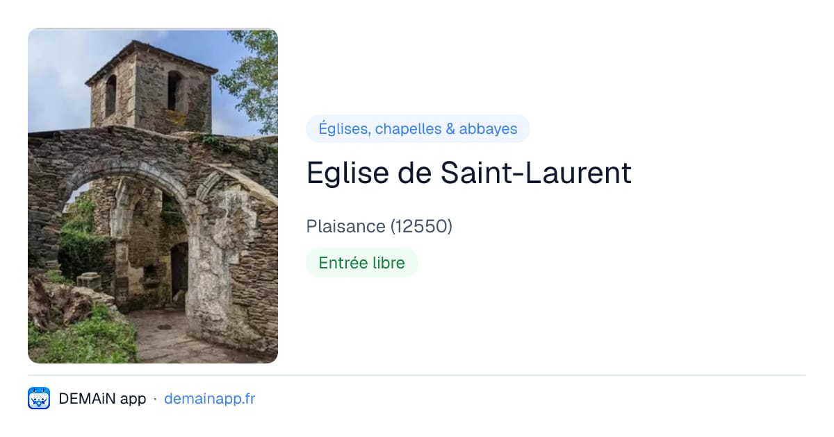 Eglise de Saint-Laurent — Plaisance