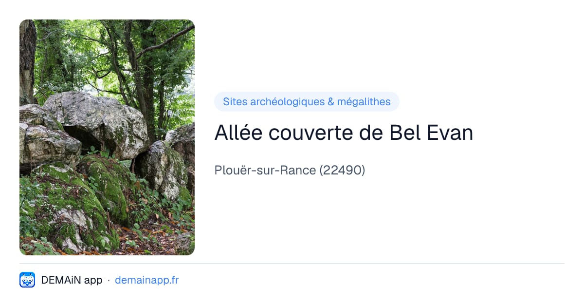 Allée couverte de Bel Evan — Plouër-sur-Rance