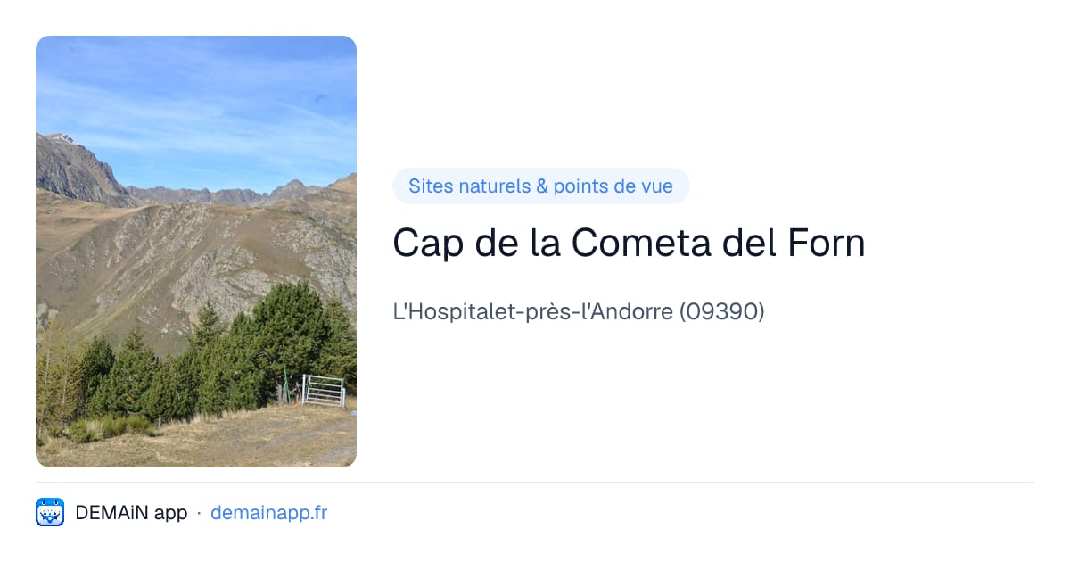 Cap de la Cometa del Forn — L'Hospitalet-près-l'Andorre