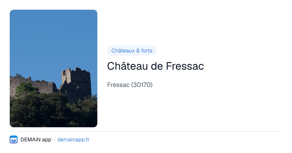 Château de Fressac — Fressac