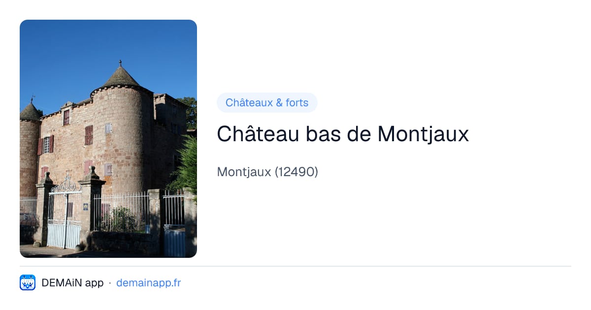 Château bas de Montjaux — Montjaux
