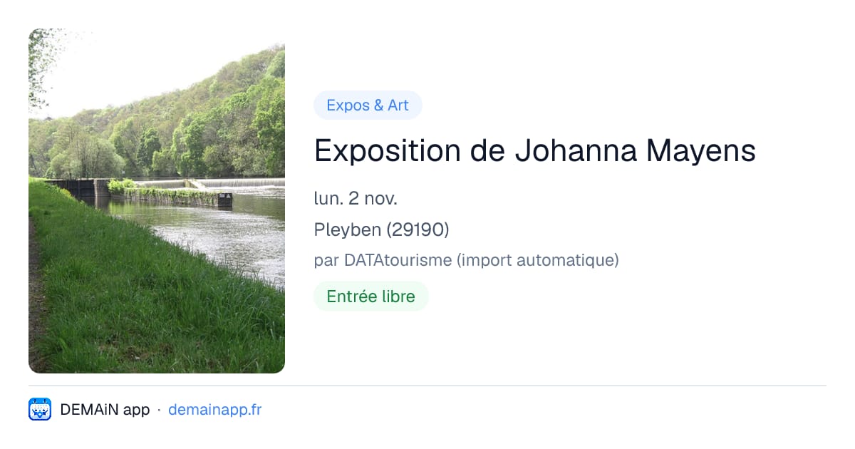 Exposition de Johanna Mayens — Pleyben