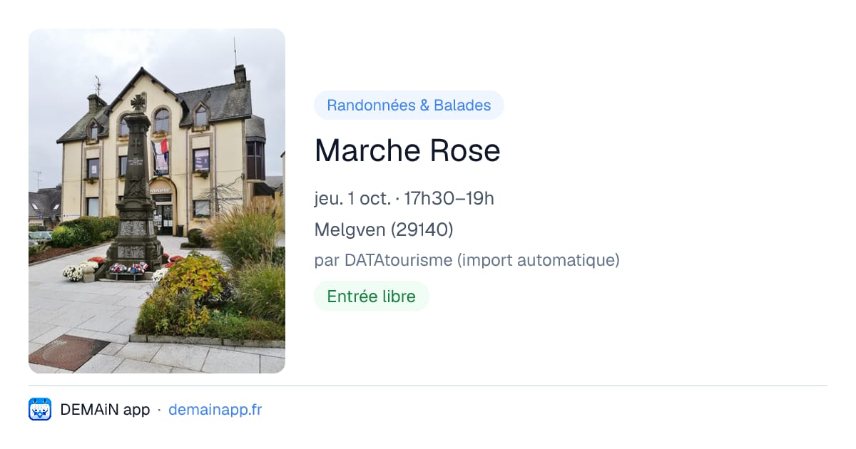 Marche Rose — Melgven