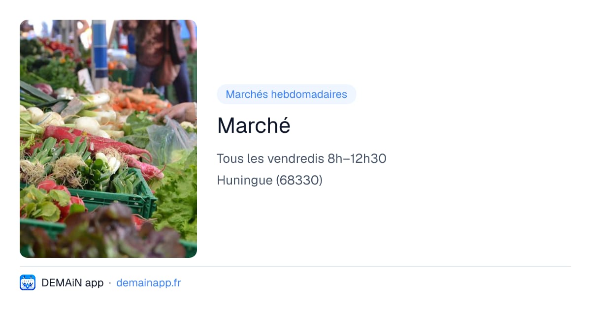 Marché — Huningue