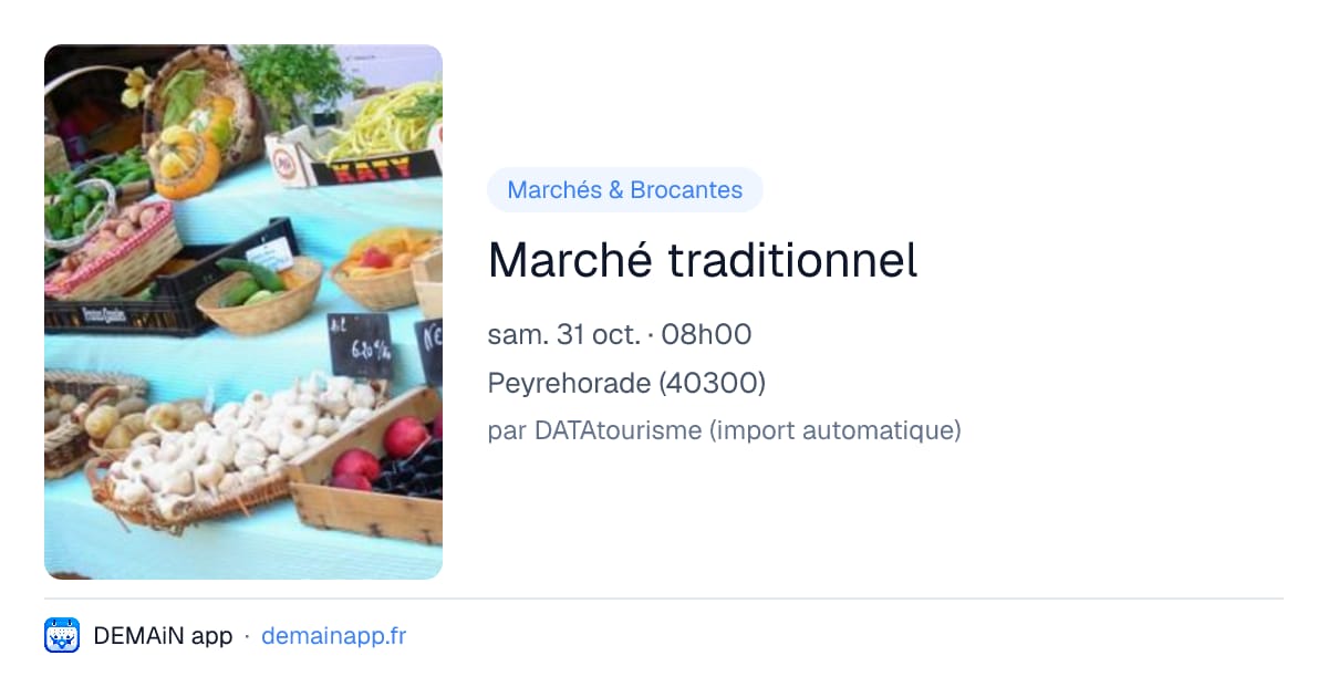 Marché traditionnel — Peyrehorade