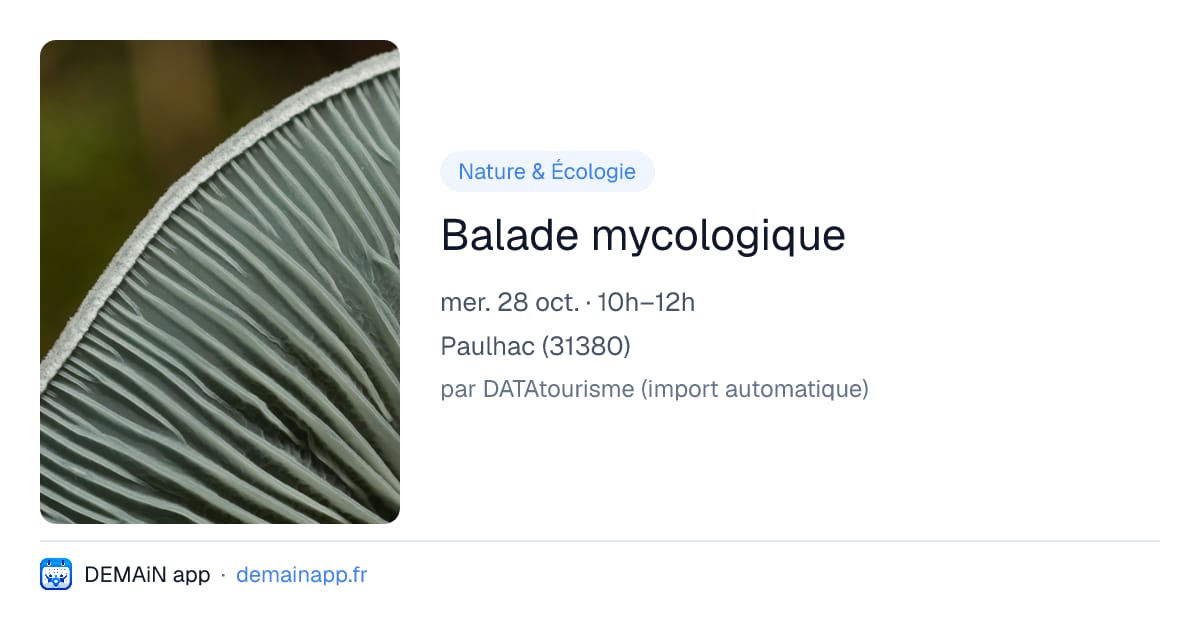 Balade mycologique — Paulhac