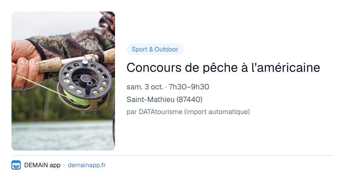 Concours de pêche à l'américaine — Saint-Mathieu