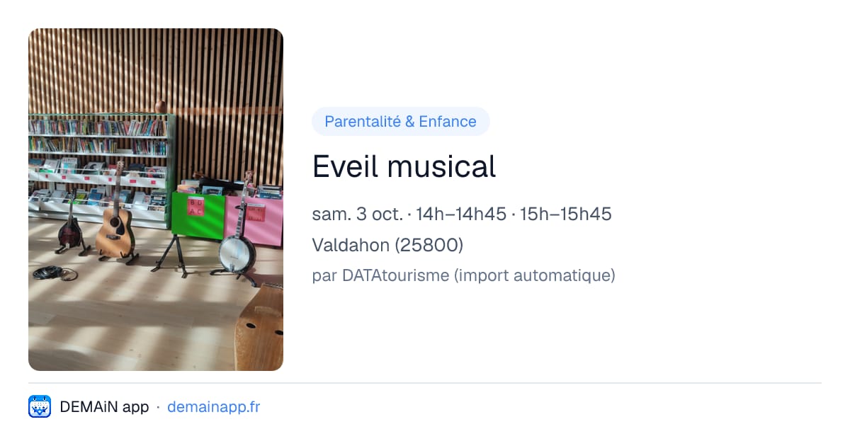Eveil musical — Valdahon