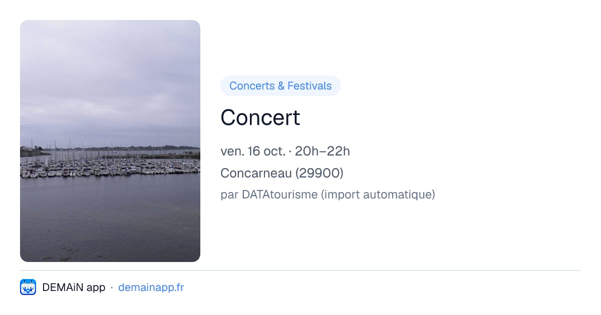 Concert — Concarneau