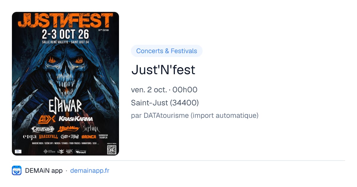 Just'N'fest — Saint-Just