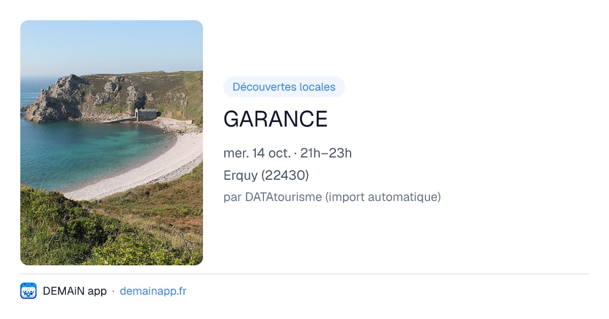 GARANCE — Erquy