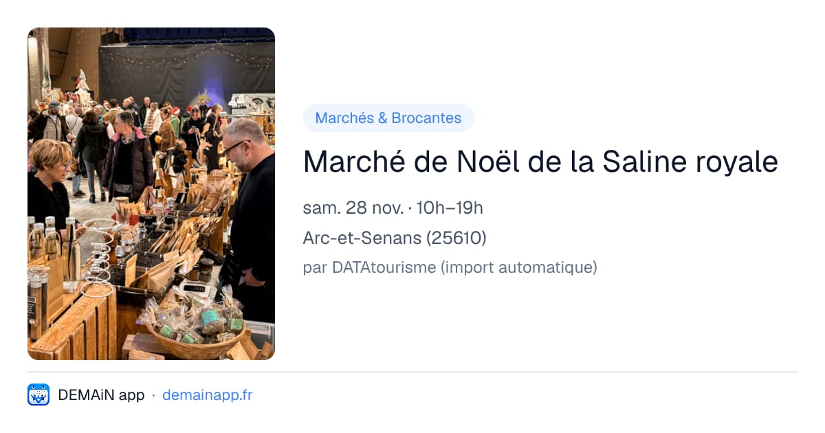 Marché de Noël de la Saline royale — Arc-et-Senans