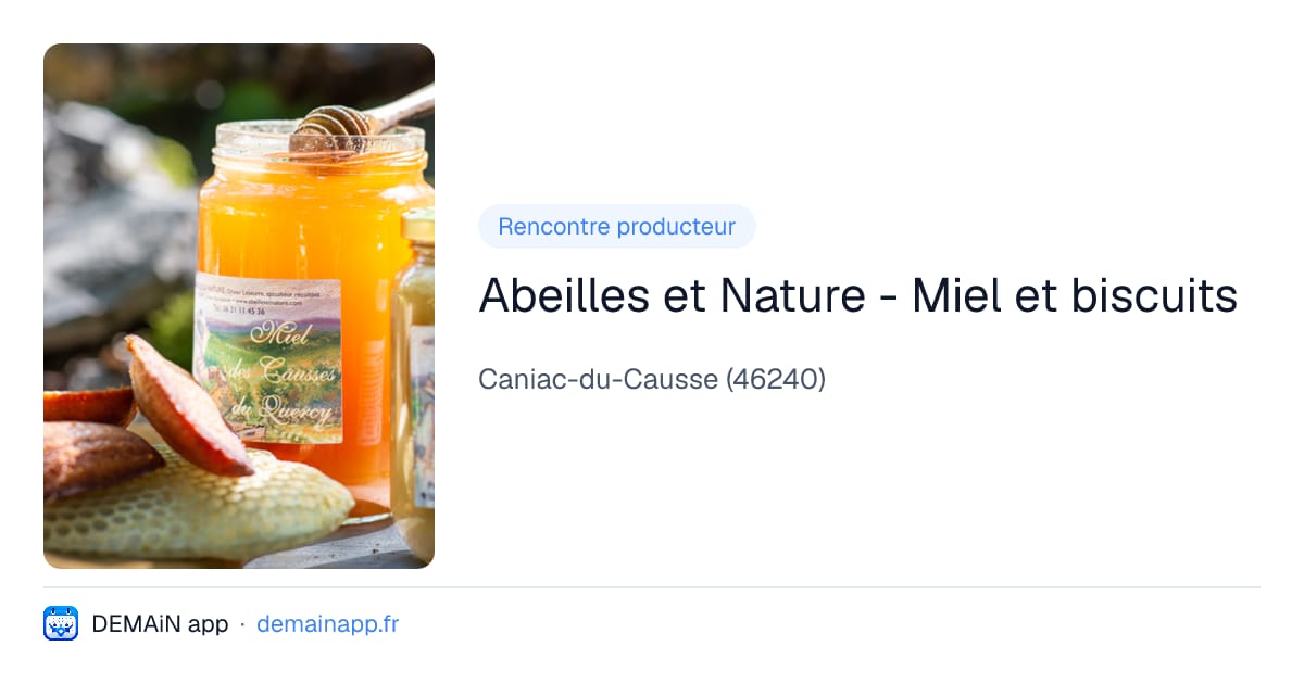 Abeilles et Nature - Miel et biscuits — Caniac-du-Causse