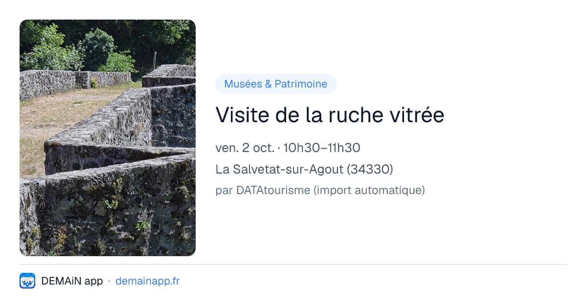 Visite de la ruche vitrée — La Salvetat-sur-Agout