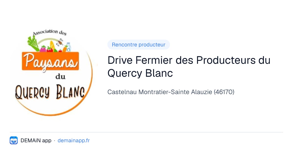 Drive Fermier des Producteurs du Quercy Blanc — Castelnau Montratier-Sainte Alauzie