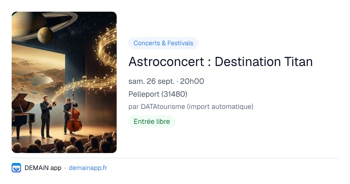 Astroconcert : Destination Titan — Pelleport