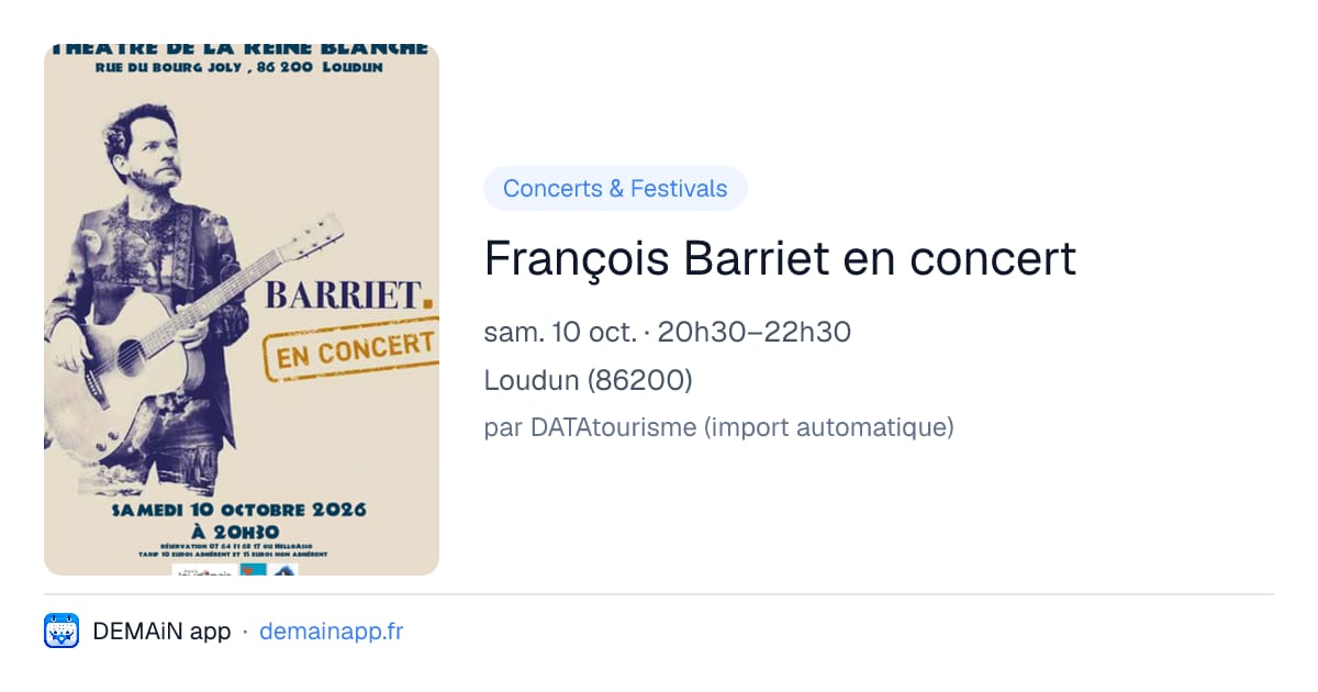 François Barriet en concert — Loudun