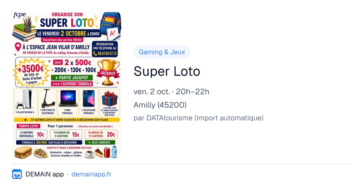 Super Loto — Amilly