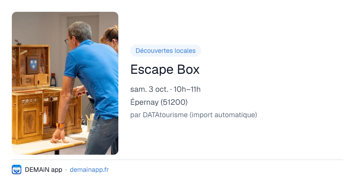 Escape Box — Épernay