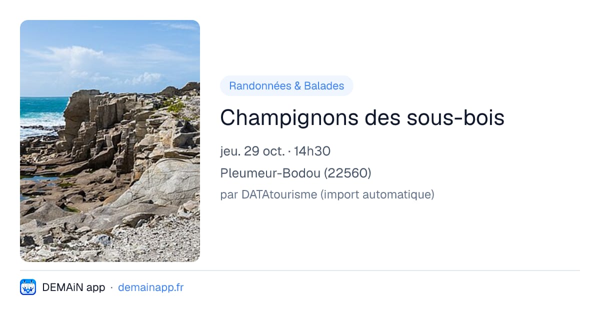 Champignons des sous-bois — Pleumeur-Bodou