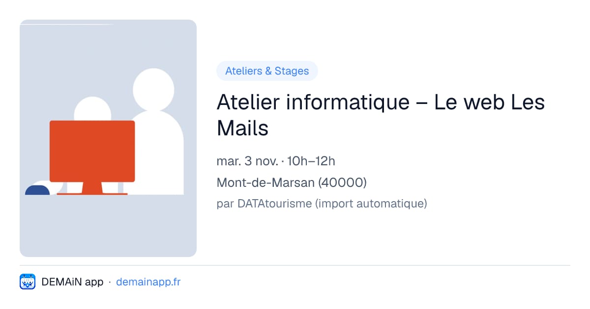 Atelier informatique – Le web Les Mails — Mont-de-Marsan