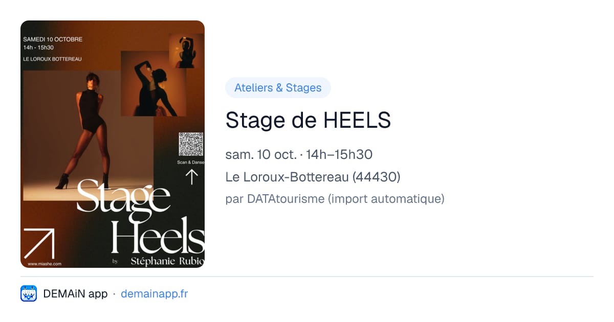Stage de HEELS — Le Loroux-Bottereau