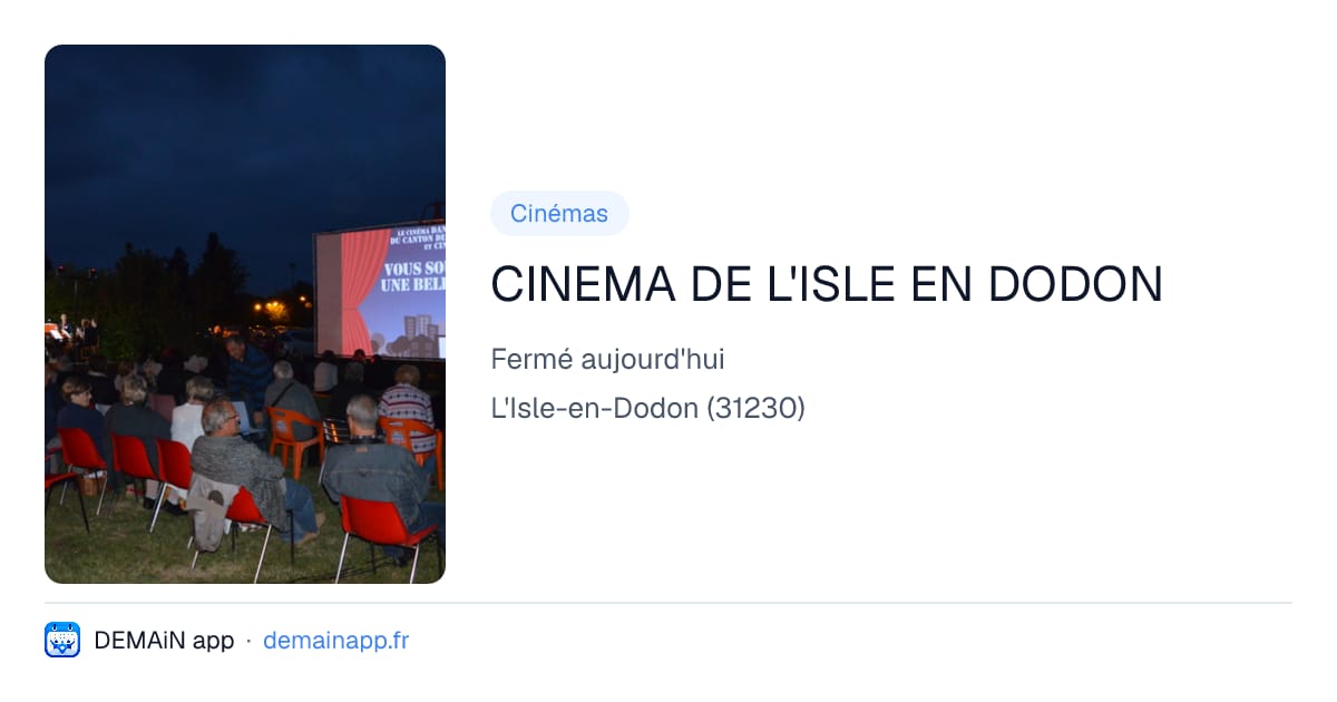 CINEMA DE L'ISLE EN DODON — L'Isle-en-Dodon