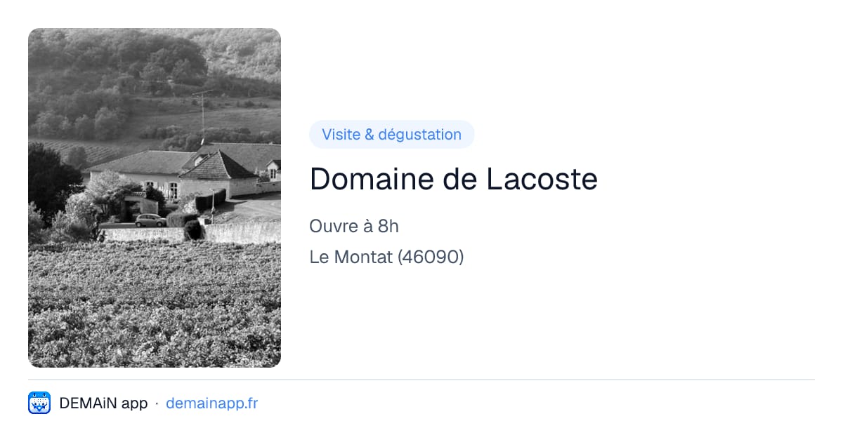 Domaine de Lacoste — Le Montat