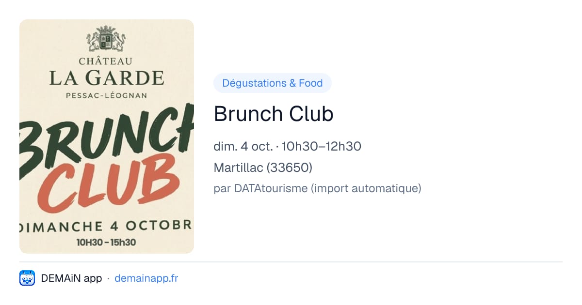 Brunch Club — Martillac