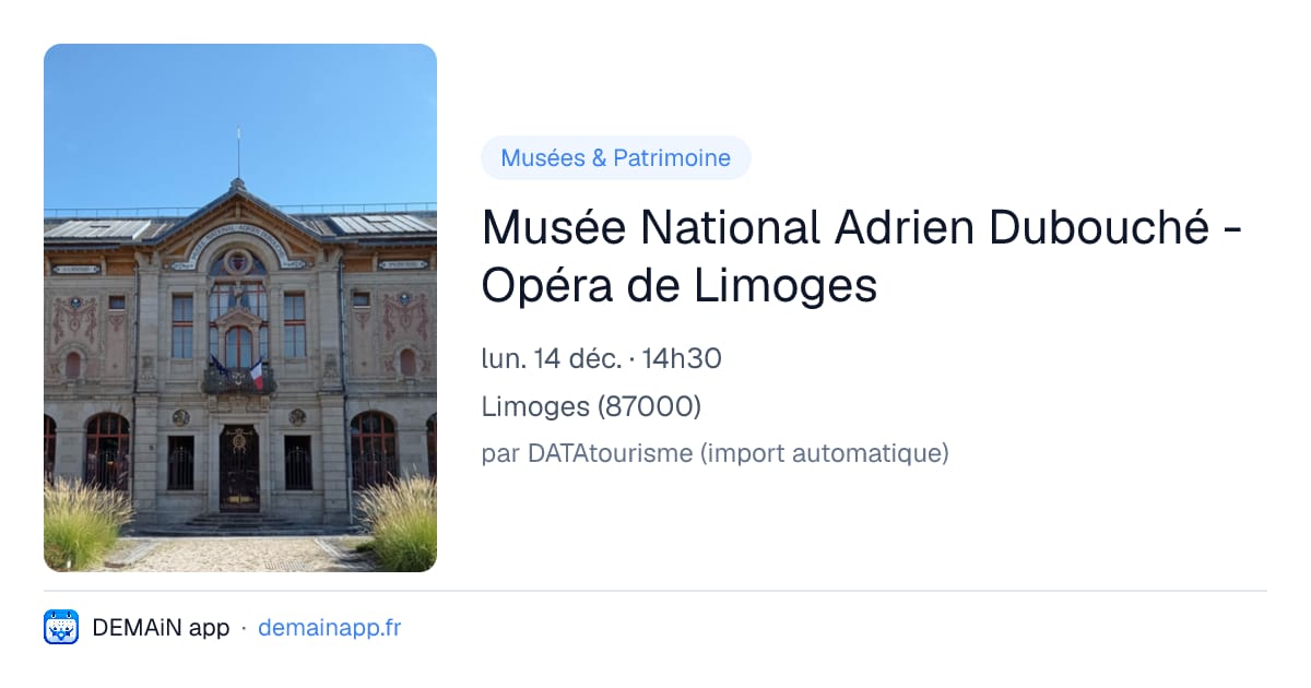 Musée National Adrien Dubouché - Opéra de Limoges — Limoges