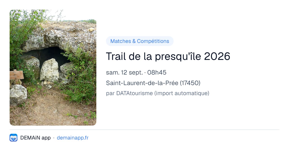 Trail de la presqu'île 2026 — Saint-Laurent-de-la-Prée