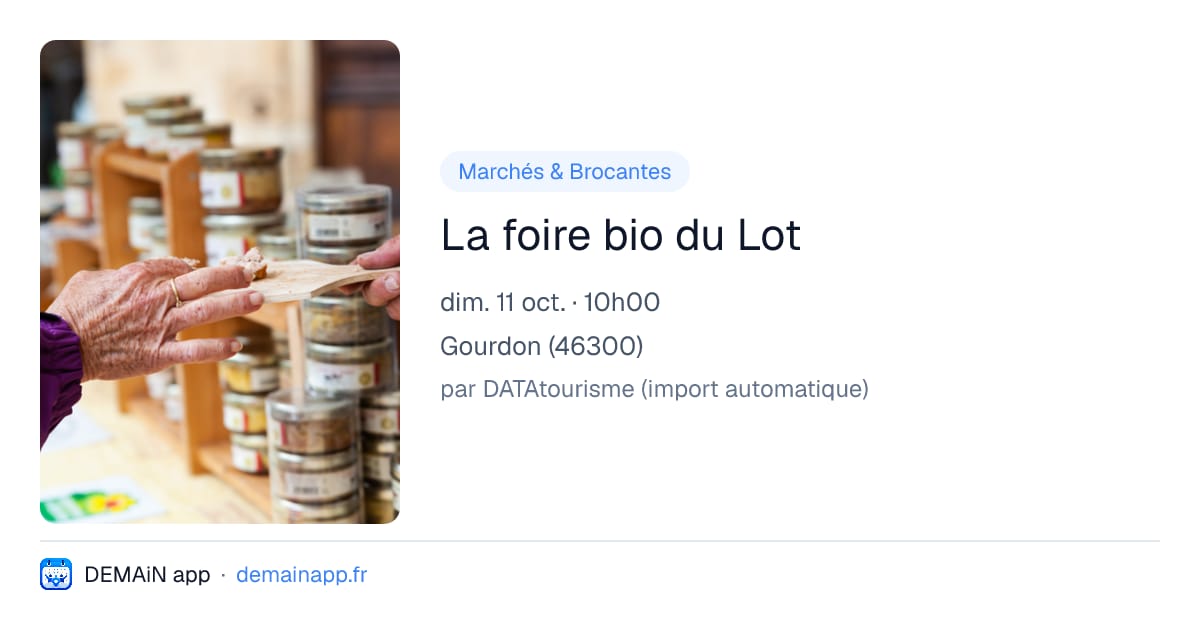 La foire bio du Lot — Gourdon