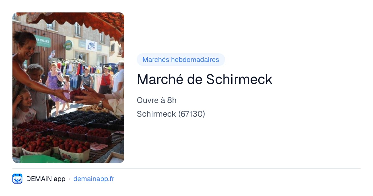 Marché de Schirmeck — Schirmeck