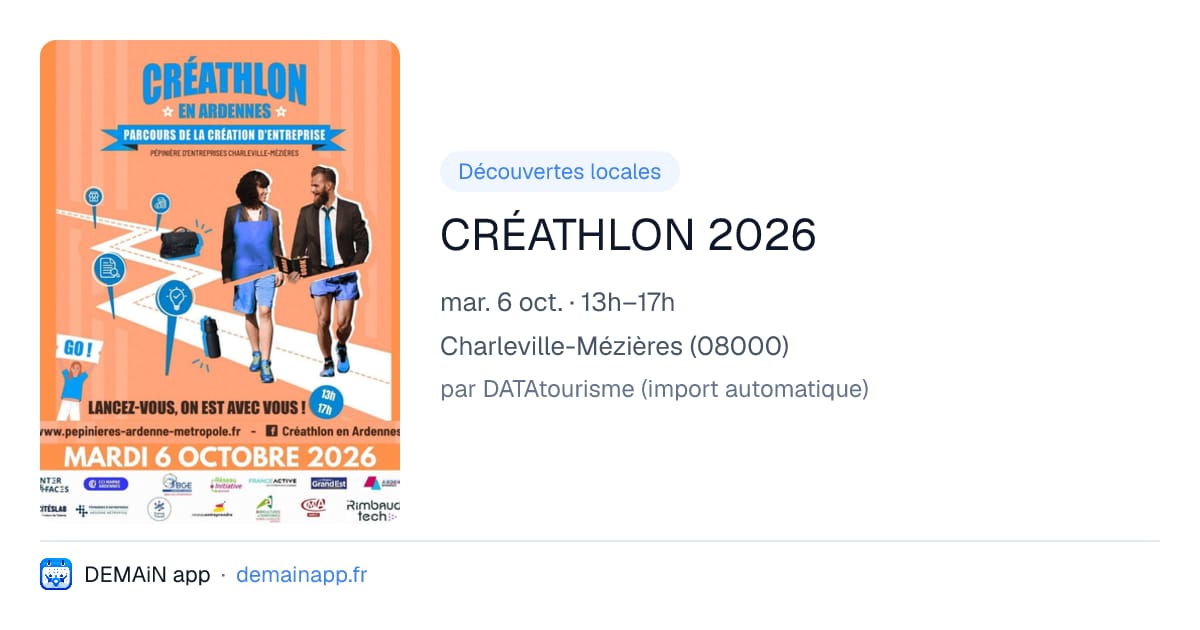 CRÉATHLON 2026 — Charleville-Mézières