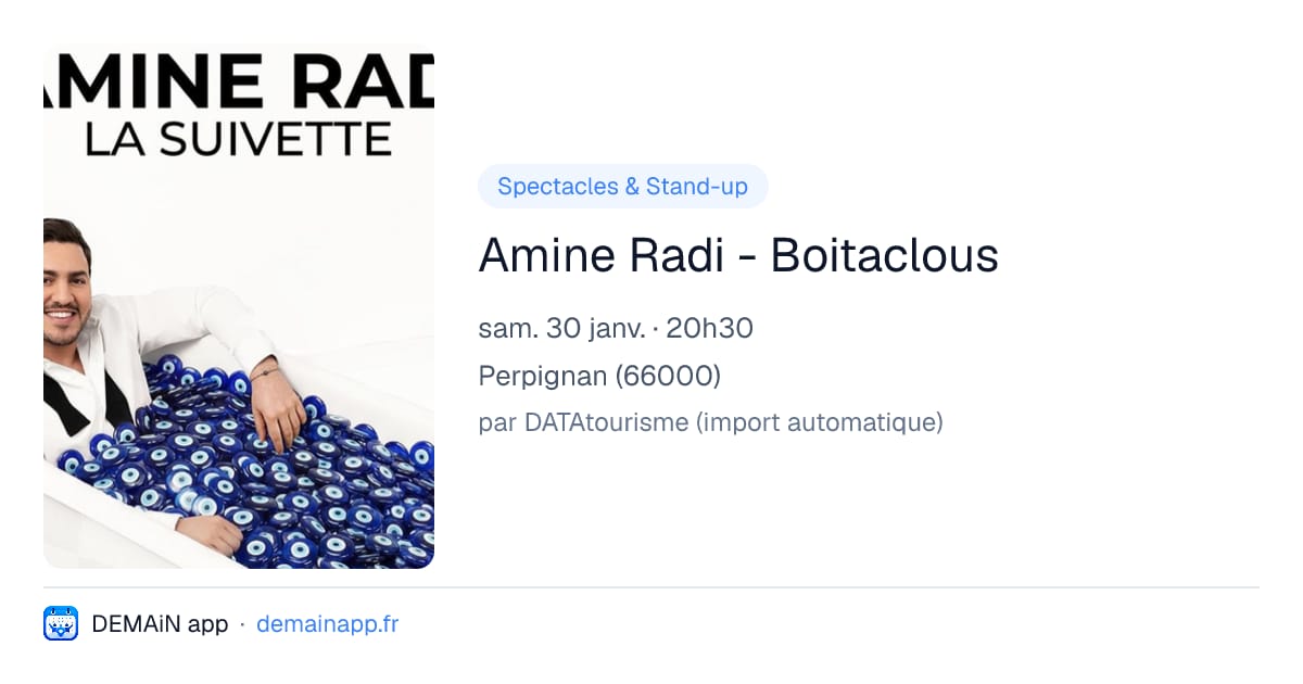 Amine Radi - Boitaclous — Perpignan