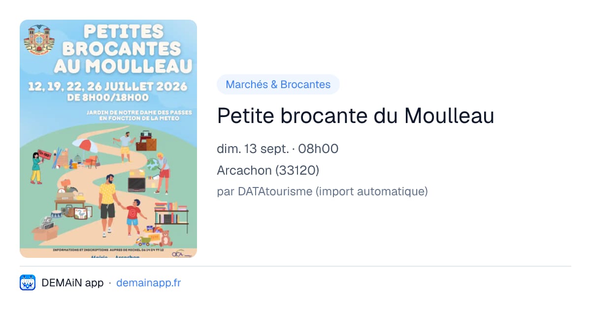 Petite brocante du Moulleau — Arcachon