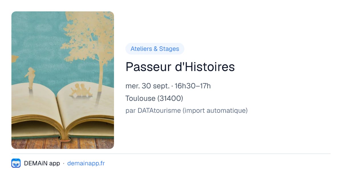 Passeur d'Histoires — Toulouse